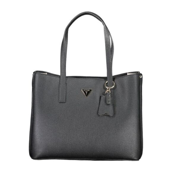 Guess Jeans Black Polyurethane Women Shoulder Women's Bag